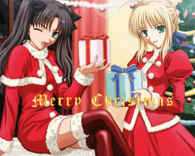 Anime Christmas Cards